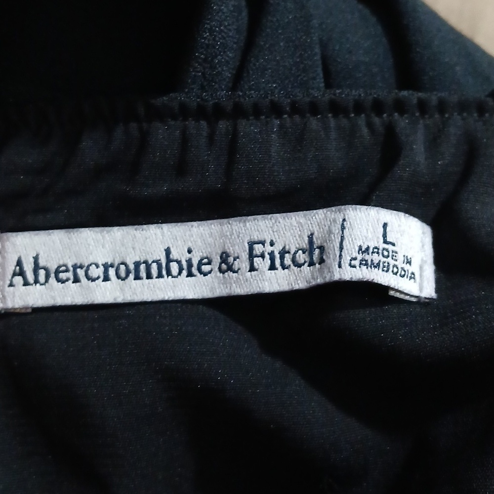 Abercrombie & Fitch Black Cutout Dress Women's Size Large Sleeveless Goth - Picture 9 of 10